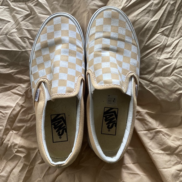 Yellow Checkered Vans - Picture 1 of 2